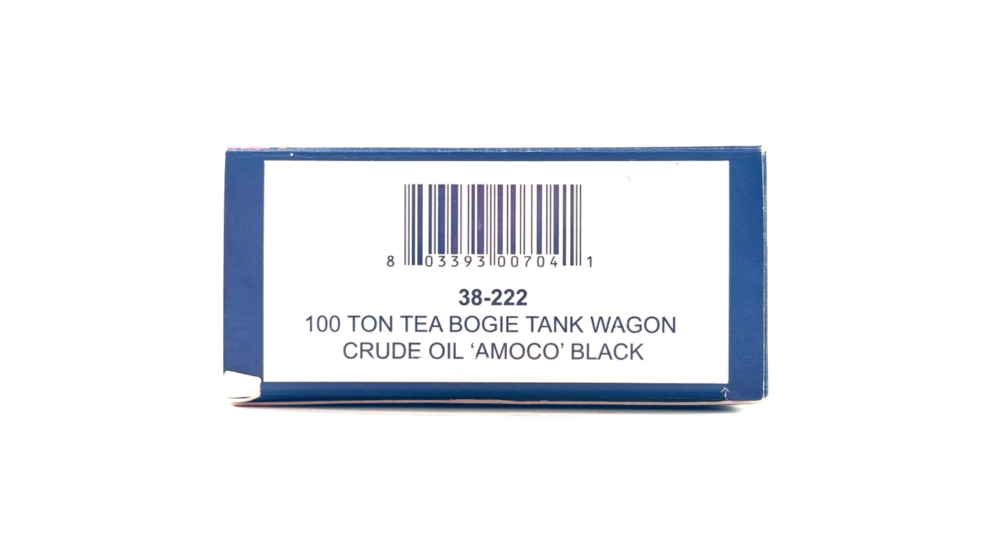 BACHMANN 00 GAUGE - 38-222 - 100 TON TEA BOGIE TANK WAGON AMOCO - (LOOSE WEIGHT)