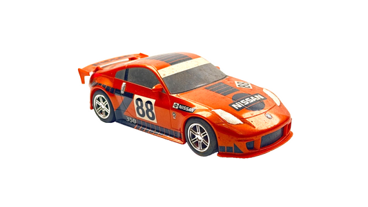 SCALEXTRIC 1/32 SCALE - NISSAN 350Z NO.88 ORANGE DRIFT CAR - UNBOXED
