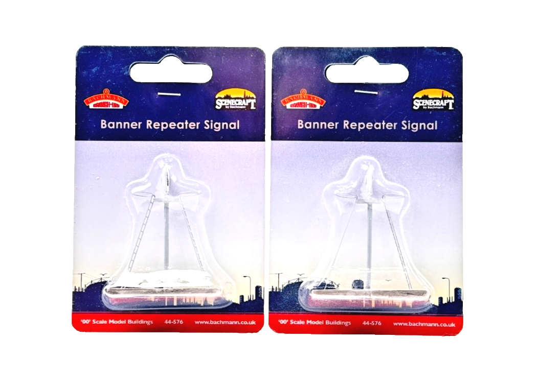 BACHMANN 00 GAUGE SCENECRAFT - 44-576 - BANNER REPEATER SIGNAL - NEW X 2