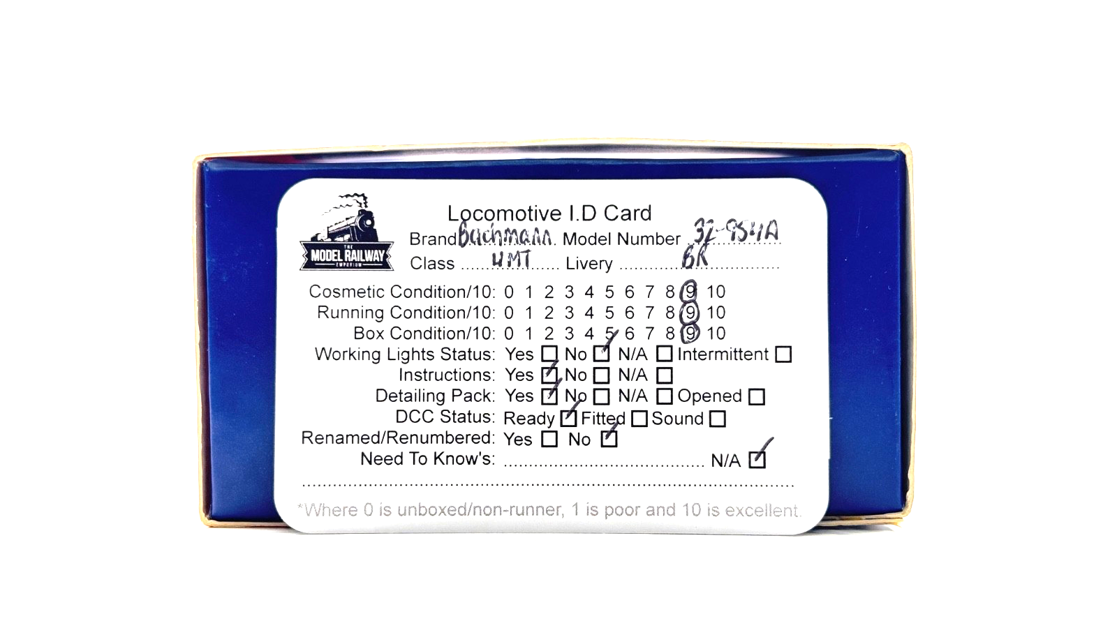 BACHMANN 00 GAUGE - 32-954A - BR STANDARD 4MT 76084 BR LINED BLACK - BOXED