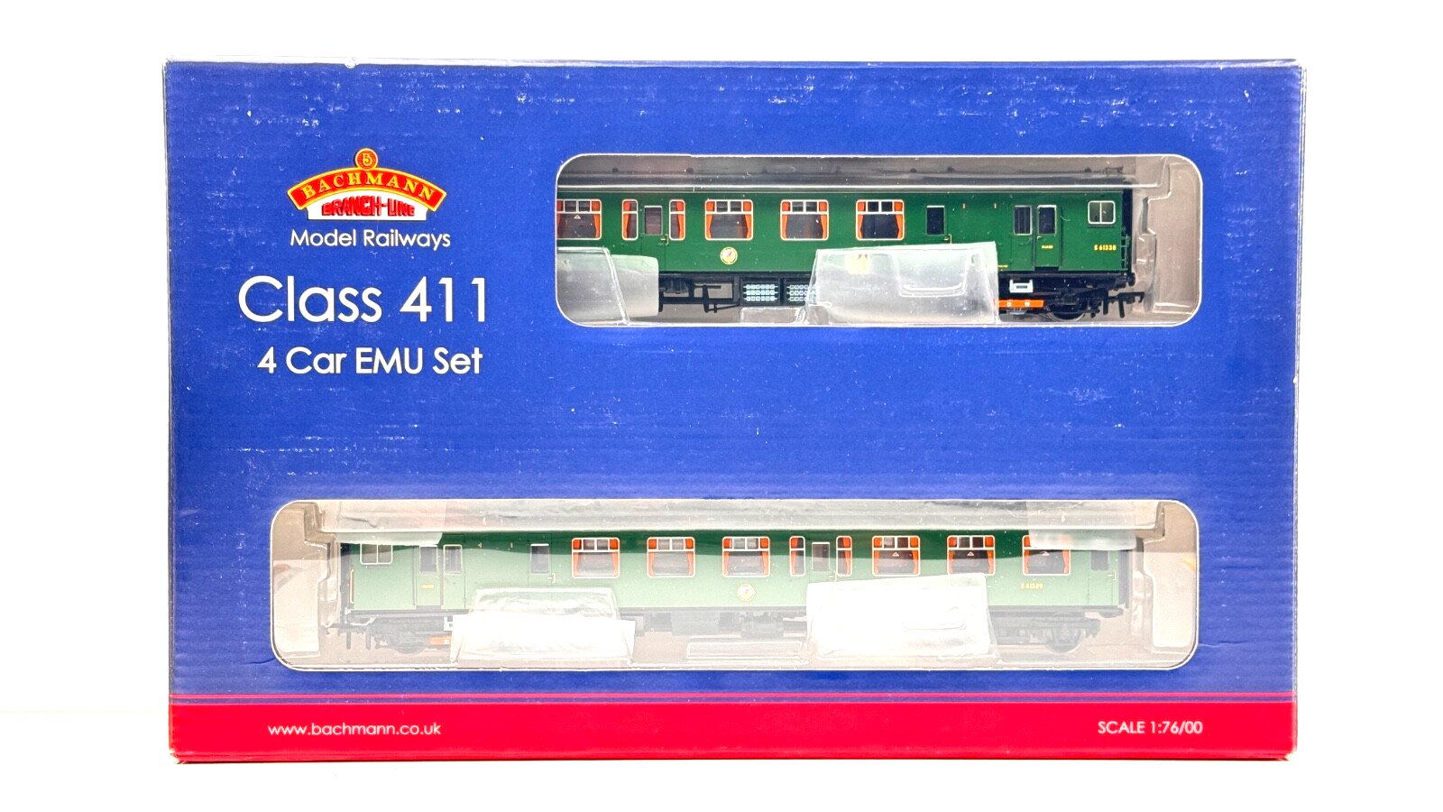 BACHMANN 00 GAUGE - 31-426A - 4CEP EMU 7128 LATE SR MULTIPLE UNIT GREEN BOXED