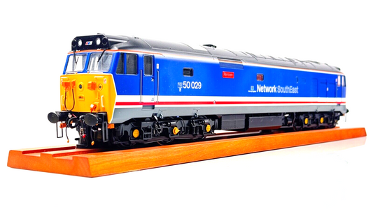 HELJAN O GAUGE - 4023 - CLASS 50 DIESEL 50029 NETWORK SOUTHEAST RENOWN (RENAMED)