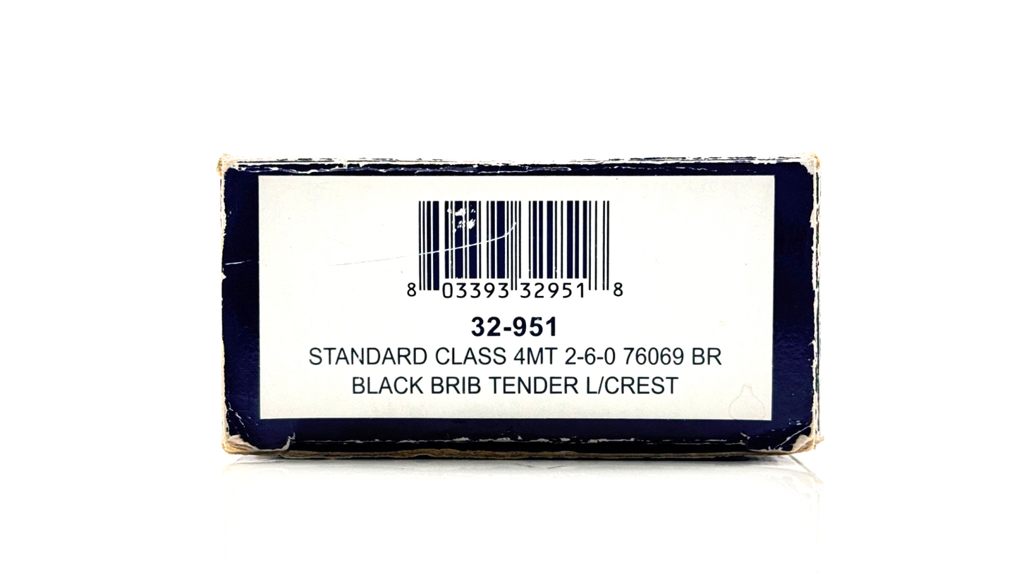 BACHMANN 00 GAUGE - 32-951 - STANDARD CLASS 4MT 2-6-0 76069 BR BLACK BR1B TENDER