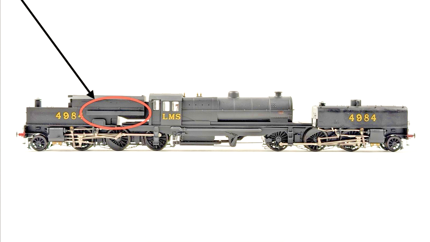 HELJAN HATTONS 00 GAUGE - 266214 - BEYER GARRATT LMS BLACK 4984 LIGHT WEATHERED