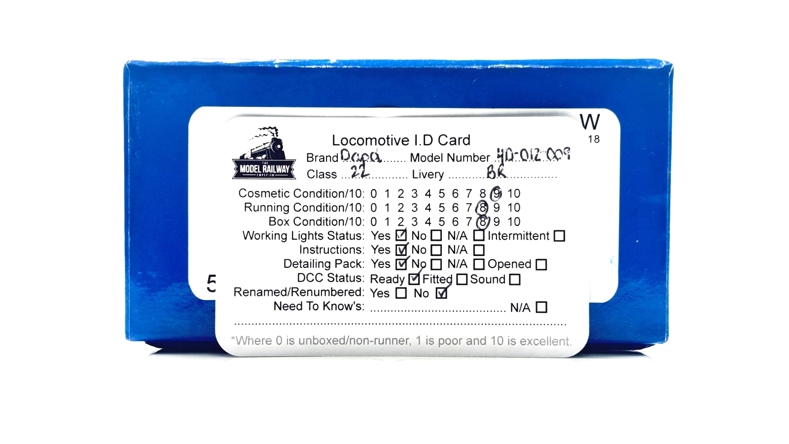 DAPOL 00 GAUGE - 4D-012-009 - CLASS 22 DIESEL D6322 BR GREEN SMALL YELLOW PANEL