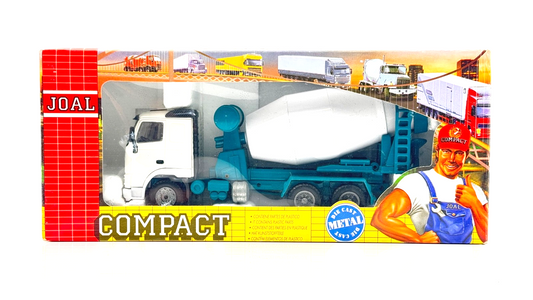 JOAL 1/50 SCALE - 336 - VOLVO FH12 420 CEMENT MIXER LORRY WHITE/TURQUOISE
