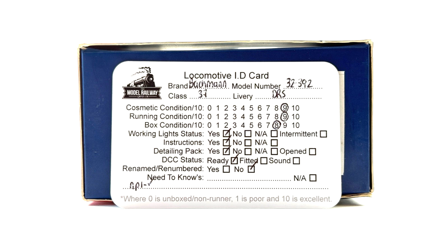 BACHMANN 00 GAUGE - 32-392 - CLASS 37/5 37688 KINGMOOR TMD DIRECT RAIL COMPASS