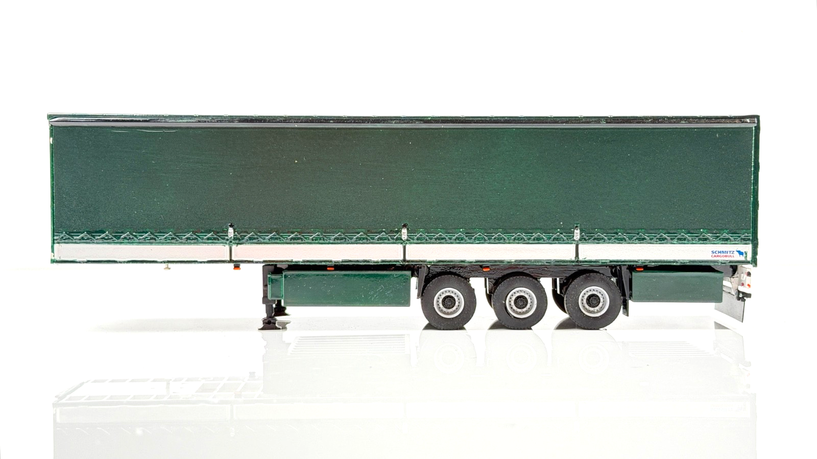 WSI 1/50 SCALE - 03-1073 - CURTAIN SIDE TRAILER 3 AXLE REFINISHED GREEN - NQP!!