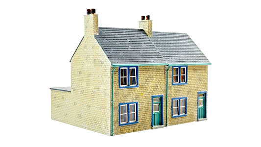 HORNBY 00 GAUGE SKALEDALE - R8753 - SMALL STONE COTTAGE X 2 UNBOXED