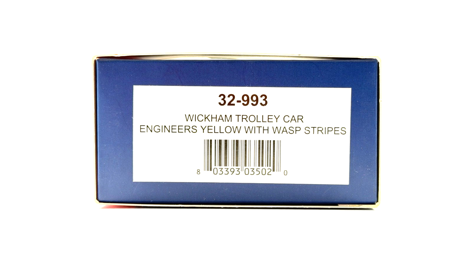 BACHMANN 00 GAUGE - 32-993 - WICKHAM TROLLEY CAR ENGINEERS YELLOW WASP STRIPES