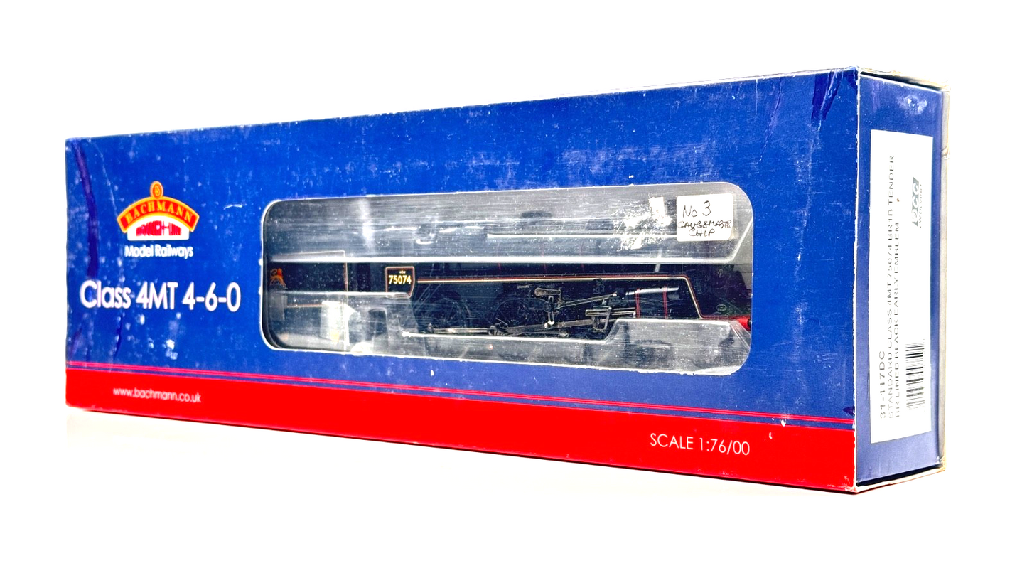 BACHMANN 00 GAUGE - 31-117DC - STANDARD CLASS 4MT 75074 BR BLACK DCC FITTED
