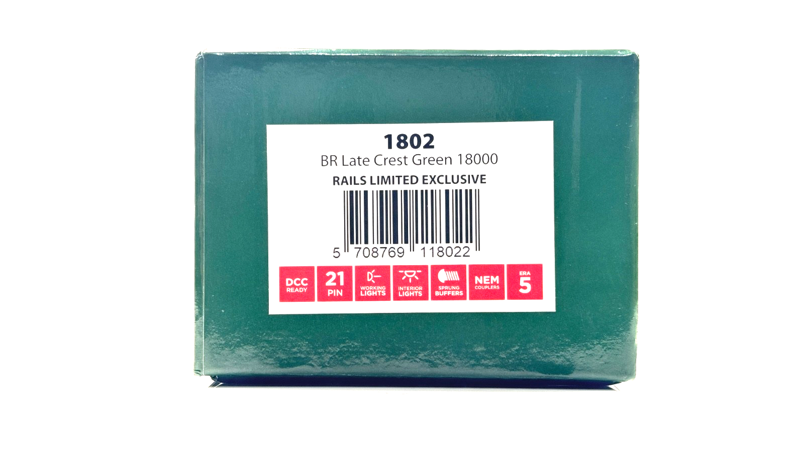 HELJAN/RAILS 00 GAUGE - 1802 - BR LATE CREST GREEN 18000 LIMITED EXCLUSIVE MODEL