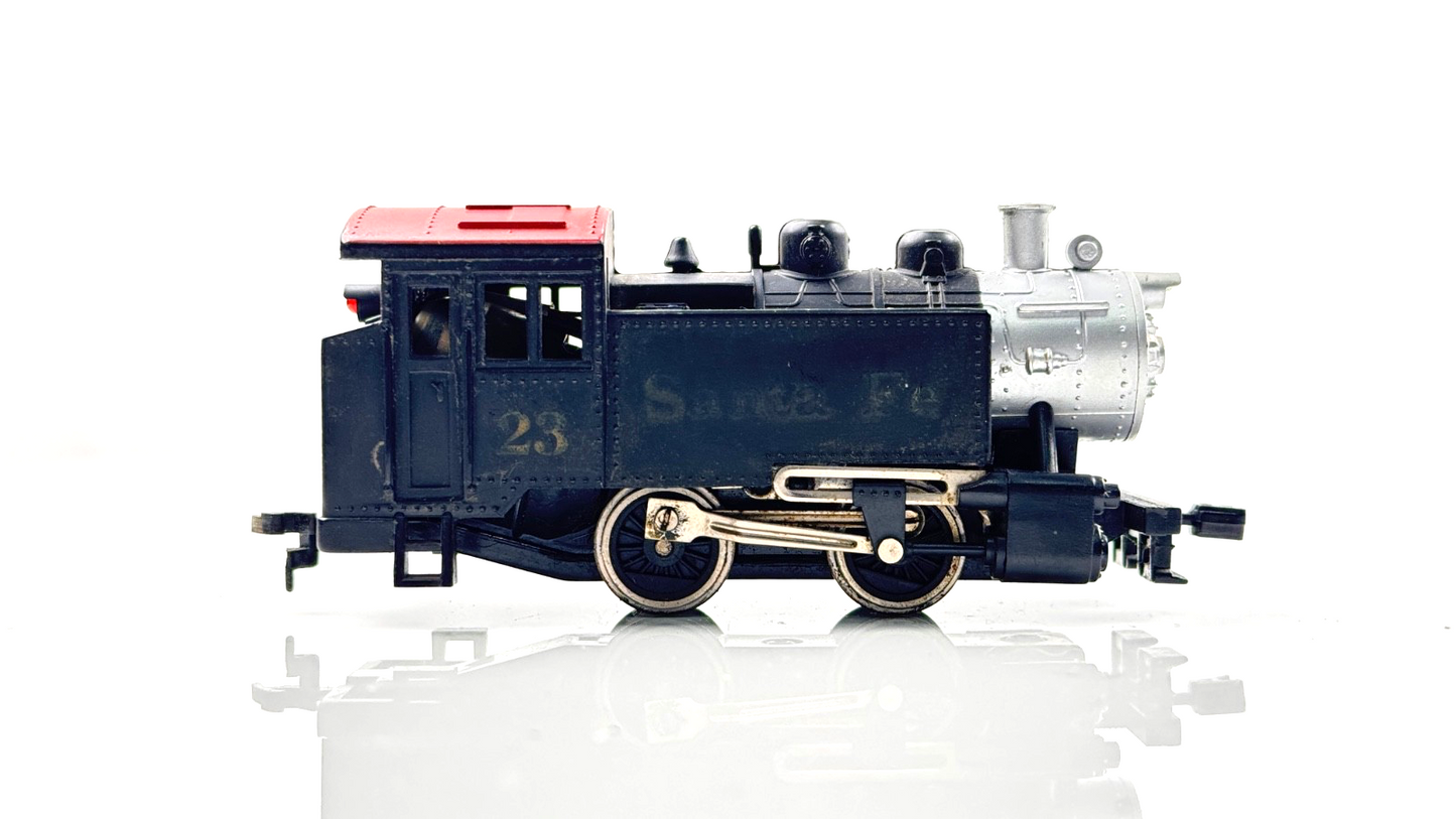 MODEL POWER HO/00 GAUGE - SANTA FE BLACK STEAM ENGINE NO.23 - UNBOXED