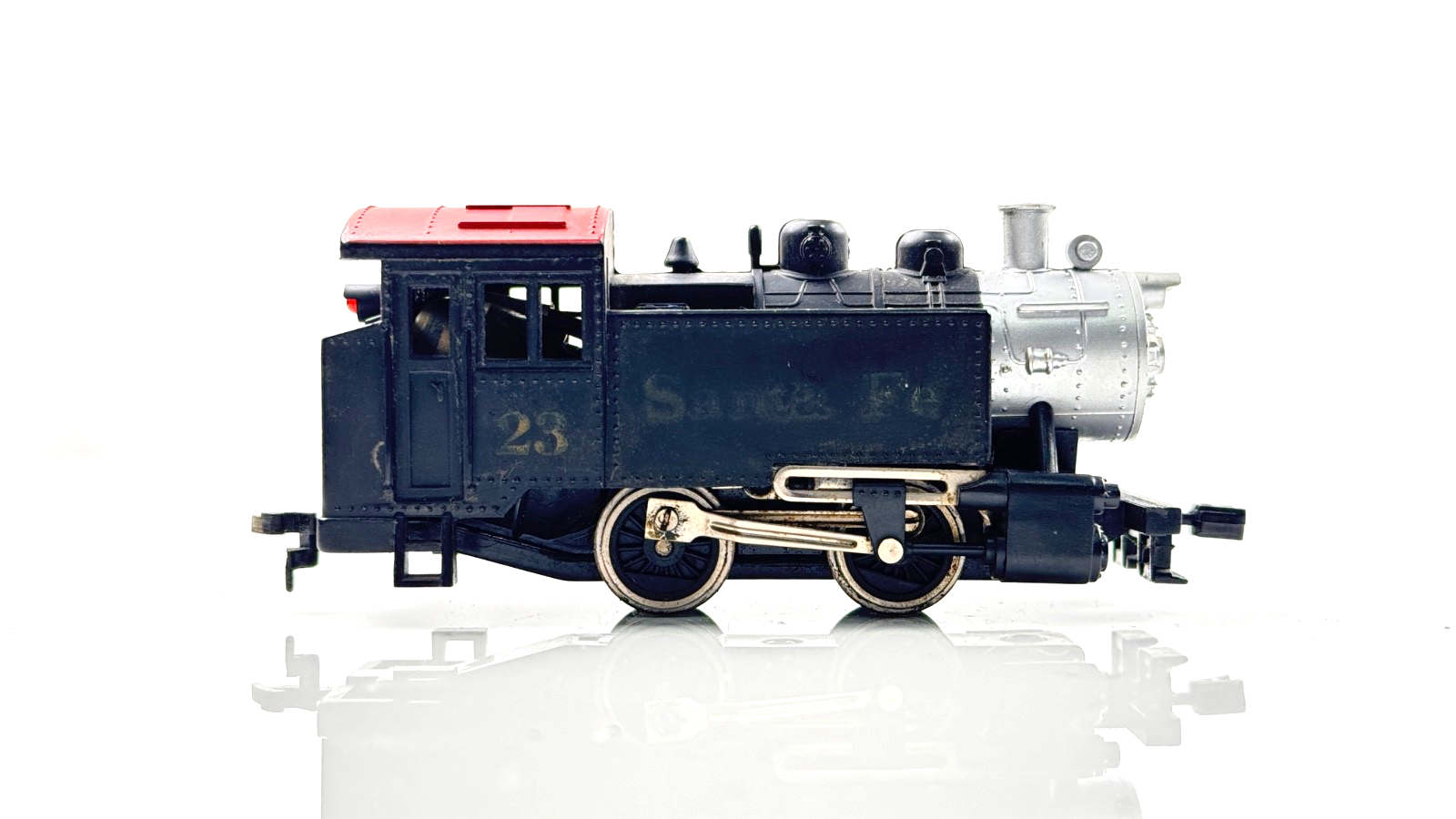 MODEL POWER HO/00 GAUGE - SANTA FE BLACK STEAM ENGINE NO.23 - UNBOXED