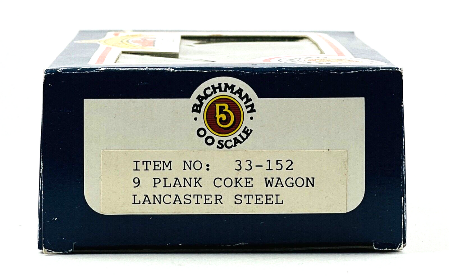 BACHMANN 00 GAUGE - 33-152 - 9 PLANK COKE WAGON 'LANCASHIRE STEEL' GREY BOXED