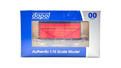 DAPOL 00 GAUGE - H & G SIMONDS BREWERY READING GWR STYLE NO.18 (WESSEX WAGONS)