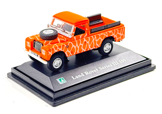 CARARAMA 1/72 SCALE - LAND ROVER SERIES III 109 SAFARI PICK UP ORANGE - BOXED
