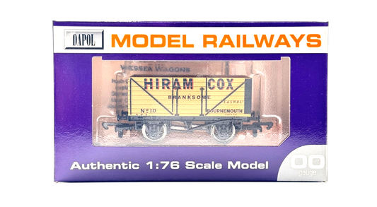 DAPOL 00 GAUGE - HIRAM COX BRANKSOME L&SWR BOURNEMOUTH NO.10 (LIMITED EDITION)