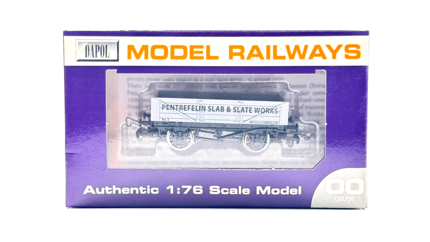 DAPOL 00 GAUGE - PENTREFELIN SLAB & SLATE WORKS WAGON NO.3 (LIMITED EDITION)