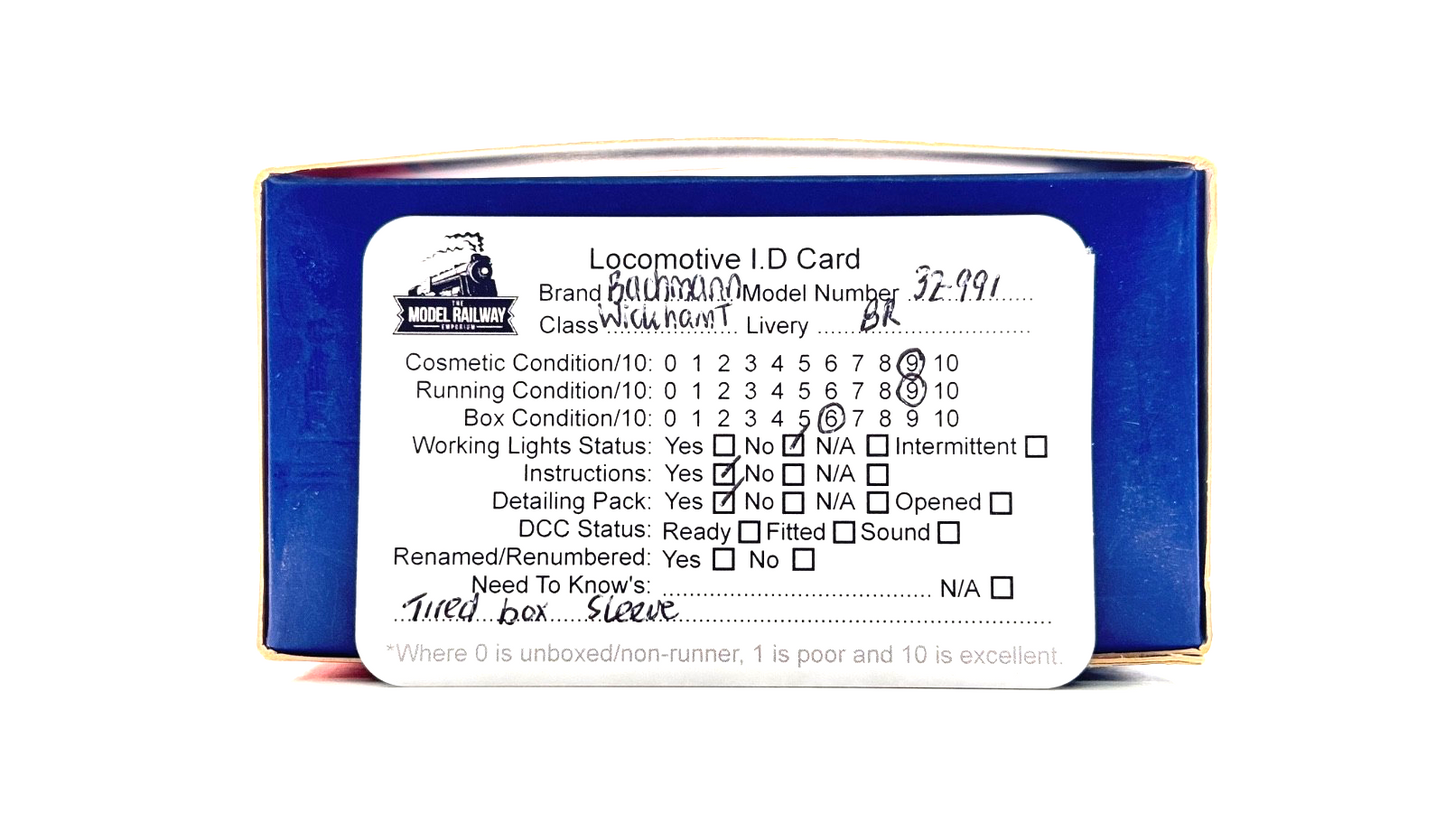 BACHMANN 00 GAUGE - 32-991 - WICKHAM TROLLEY CAR BR MAROON - BOXED