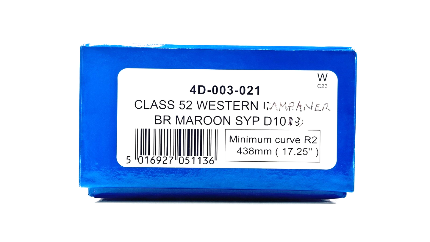 DAPOL 00 GAUGE - 4D-003-021 - CLASS 52 DIESEL WESTERN CAMPAIGNER D1010 RENAMED