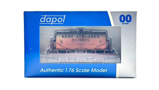 DAPOL 00 GAUGE - KENT & SUSSEX DAIRIES SR MILK TANKER 074 (W) (LIMITED EDITION)