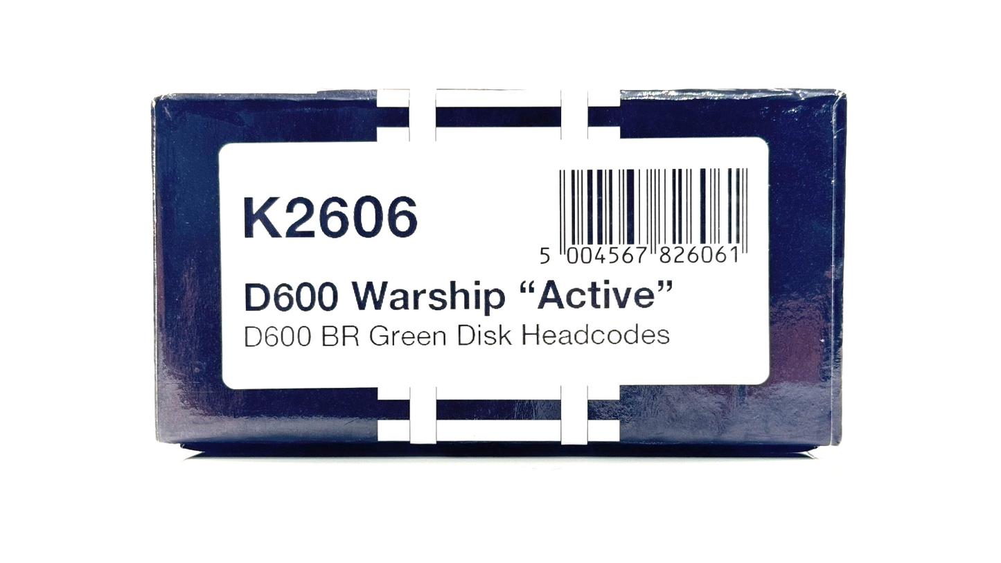 KERNOW MODELS 00 GAUGE - K2606 - D600 WARSHIP DIESEL BR GREEN ACTIVE WEATHERED