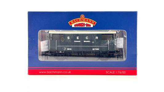 BACHMANN 00 GAUGE - 38-915 - SE&CR DANCEHALL GOODS BRAKE VAN SECR GREY 11902