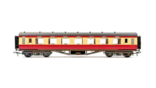LARRY GODDARD 00 GAUGE BRASS KIT BUILT D.1807 BR CRIMSON CREAM COACH M8706M