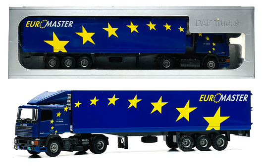 EARLY TEKNO 1/50 - DAF 95 'EUROMASTER' ARTICULATED LORRY CAB & TRAILER - BOXED