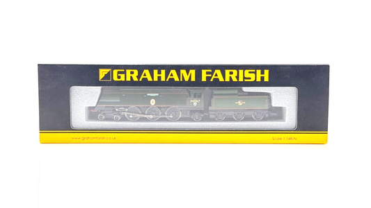 GRAHAM FARISH N GAUGE - 372-278 - BATTLE OF BRITAIN 34067 'TANGMERE' GREEN