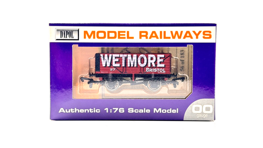 DAPOL 00 GAUGE - WETMORE COLLIERY OF BRISTOL PLANK WAGON 27 (LIMITED EDITION)