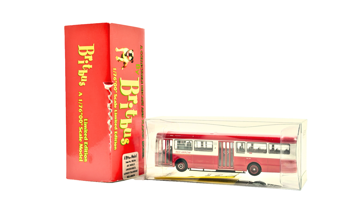 BRITBUS ME-06 - 1/76 SCALE - AEC MERLIN 2 DOOR SINGLE DECK LONDON TRANSPORT