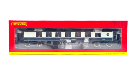 HORNBY 00 GAUGE - R4527 - BRIGHTON BELLE CAR TRAILER 3RD COACH BLUE NO.S285S