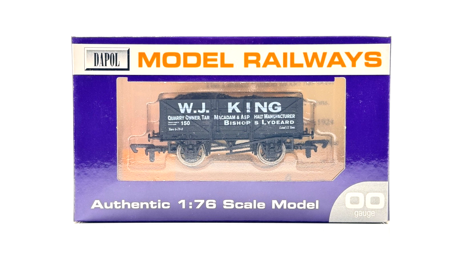 DAPOL 00 GAUGE - W.J KING TARMACADAM BISHOPS LYDEARD WAGON 150 (LIMITED EDITION)