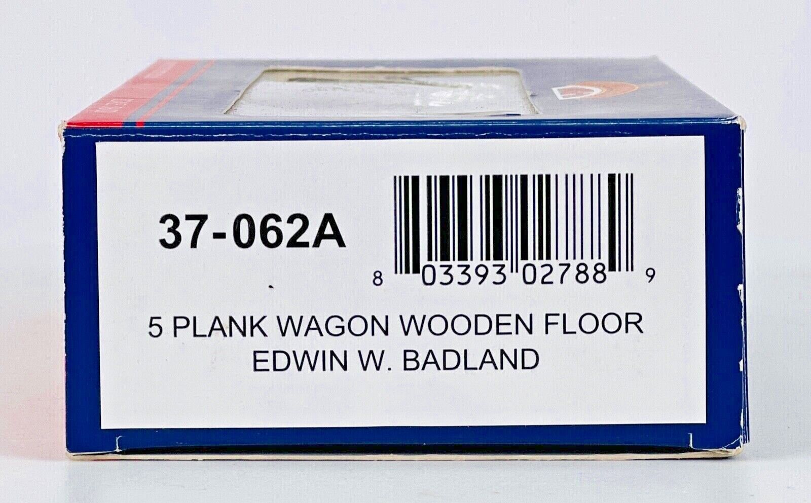 BACHMANN 00 GAUGE - 37-062A - 5 PLANK WAGON WOODEN FLOOR 'EDWIN W BADLAND' TMC