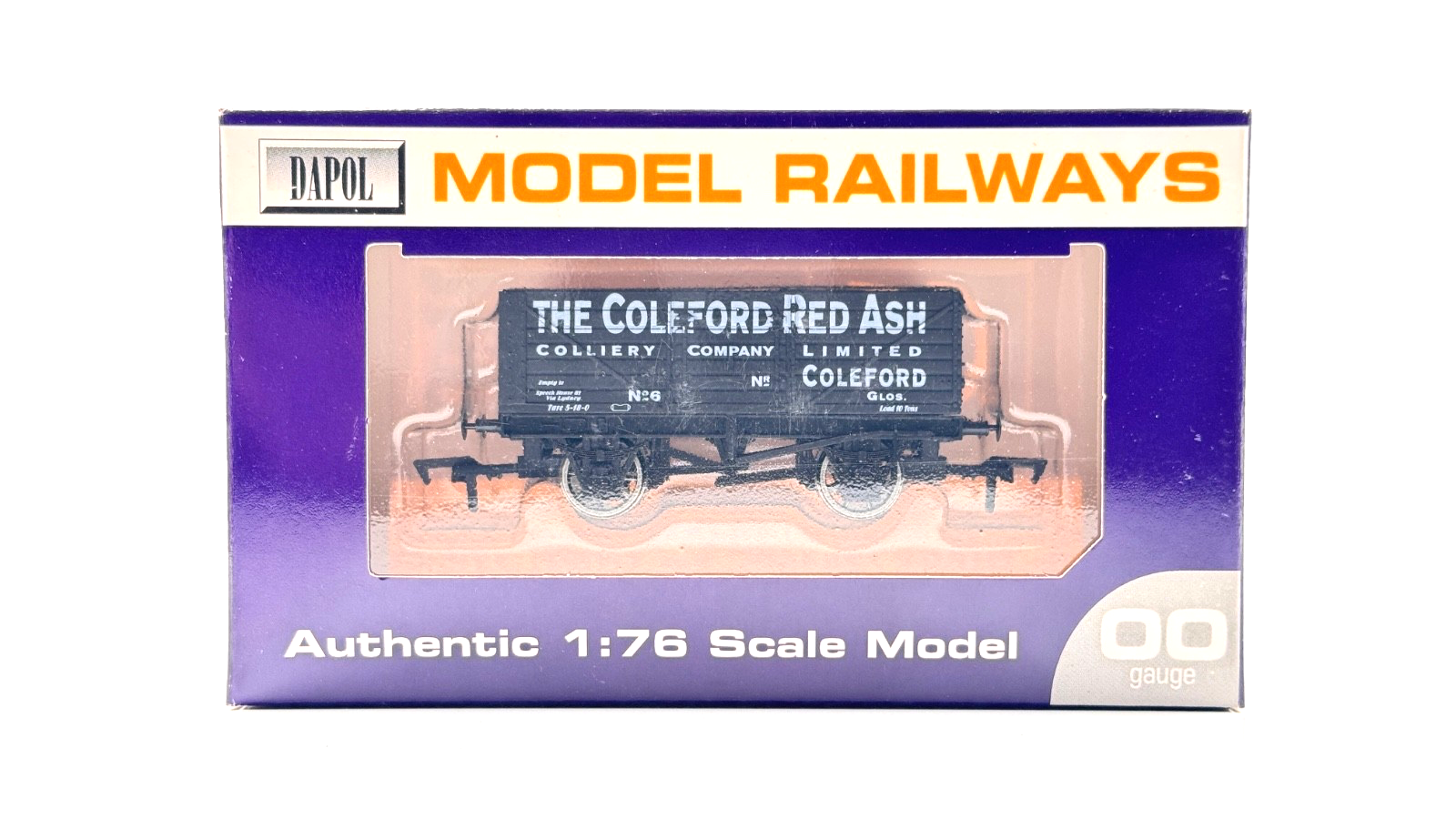 DAPOL 00 GAUGE - COLEFORD RED ASH COLLIERY PLANK WAGON NO.6 (LIMITED EDITION)