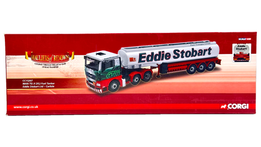 CORGI 1/50 SCALE - CC15207 - MAN TG-X (XL) FUEL TANKER EDDIE STOBART LTD - BOXED