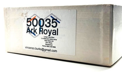 JUST LIKE THE REAL THING O GAUGE - CLASS 50 LARGE LOGO ARK ROYAL 50035 DCC SOUND