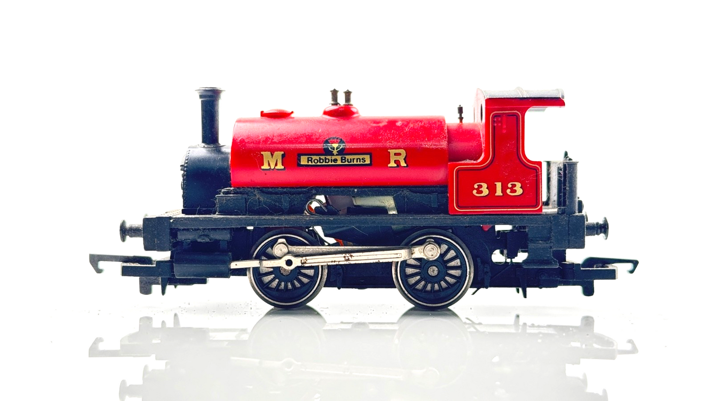 HORNBY 00 GAUGE - ROBBIE BURNS MR 0-4-0 SADDLE TANK NO.313 - UNBOXED