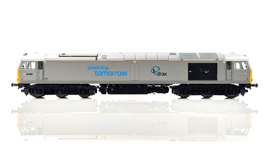 HORNBY 00 GAUGE - R3479 - CLASS 60 DIESEL 60066 DRAX DIESEL LOCOMOTIVE - BOXED