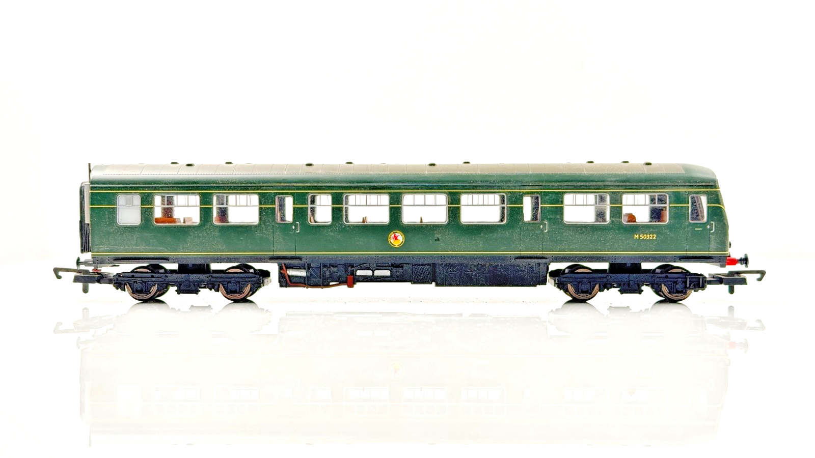 HORNBY 00 GAUGE - R2578 - CLASS 101 BRITISH RAIL BR GREEN 3 CAR DMU - UNBOXED