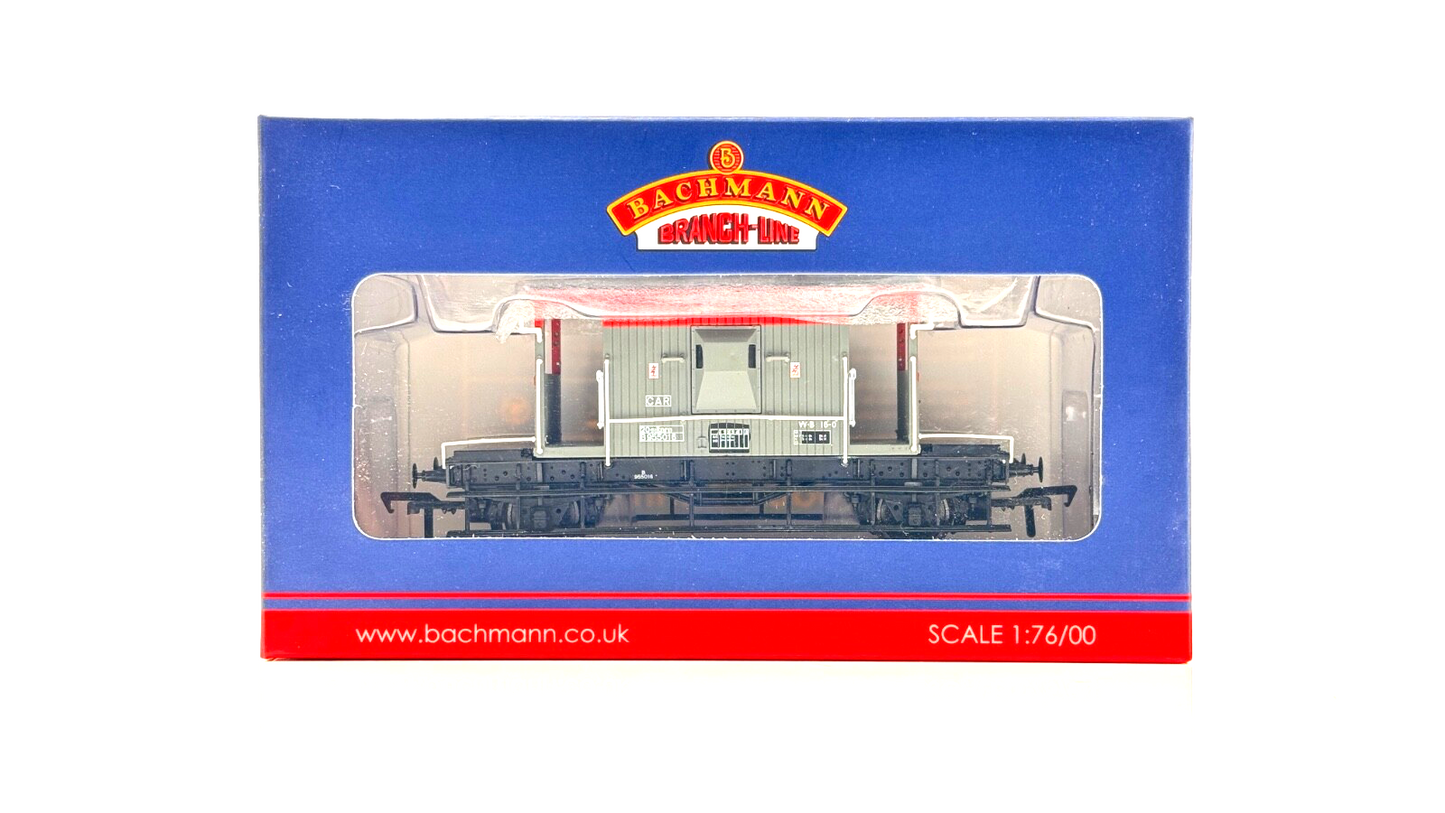 BACHMANN 00 GAUGE - 37-535C - 20 TON BRAKE VAN BR RAILFREIGHT RED GREY - NEW
