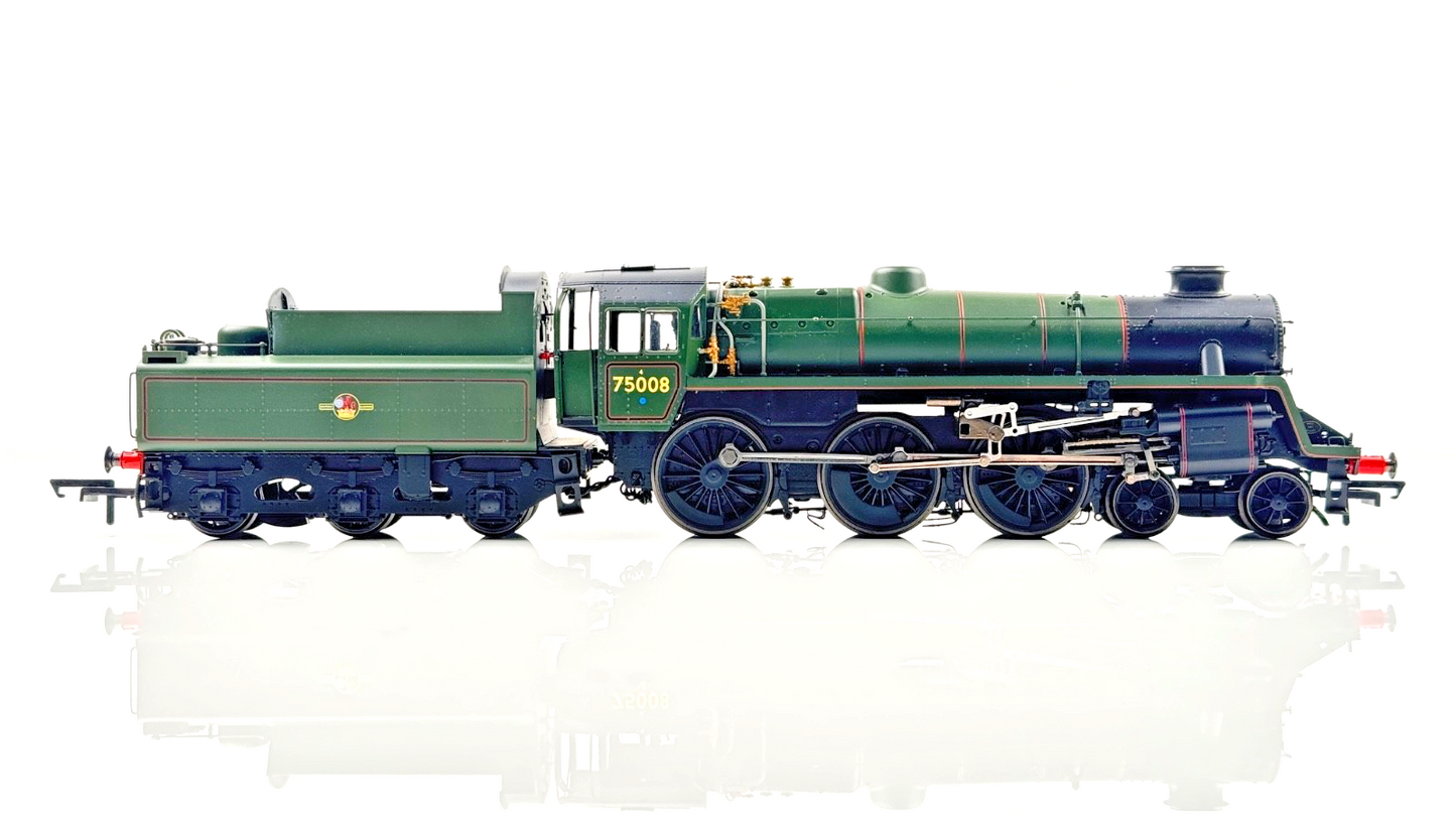 HORNBY 00 GAUGE - R3547 - BR LATE 4-6-0 STANDARD 4MT 75008 GREEN - NOT PERFECT