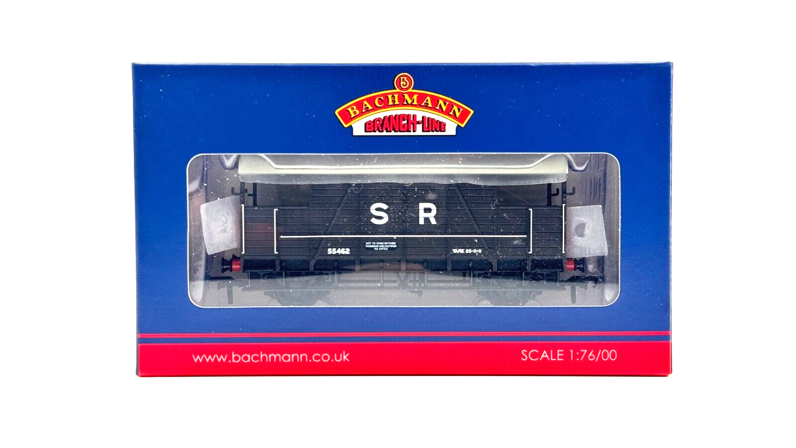 BACHMANN 00 GAUGE - 38-916 - SE&CR DANCEHALL BRAKE VAN SR BROWN - BOXED