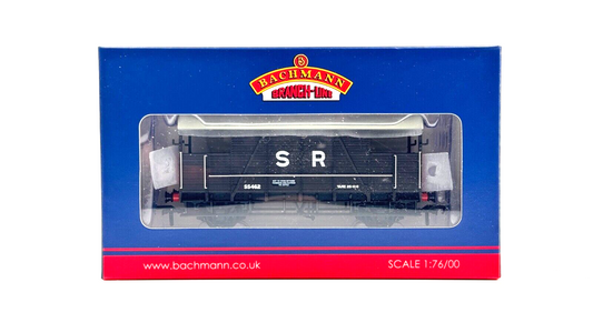 BACHMANN 00 GAUGE - 38-916 - SE&CR DANCEHALL BRAKE VAN SR BROWN - BOXED