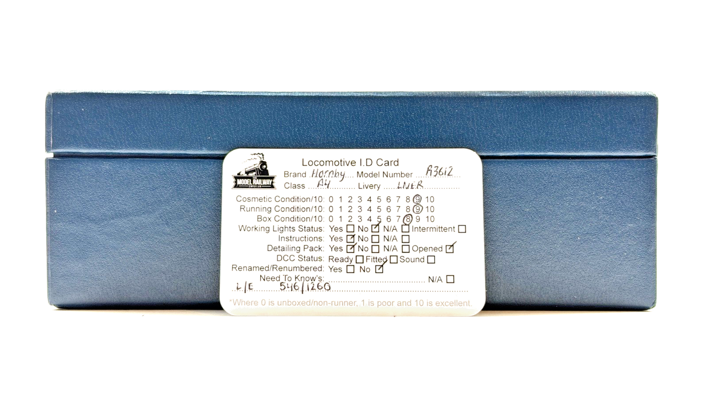 HORNBY 00 GAUGE - R3612 - LNER CLASS A4 MALLARD 80TH ANNIV. WORLD SPEED RECORD