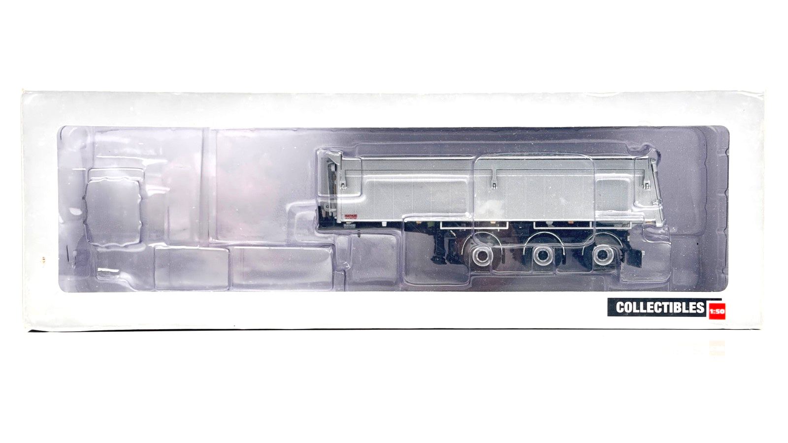 WSI 1/50 SCALE - 03-1003 - 3 AXLE ASPHALT SAND TIPPER TRAILER SILVER - BOXED