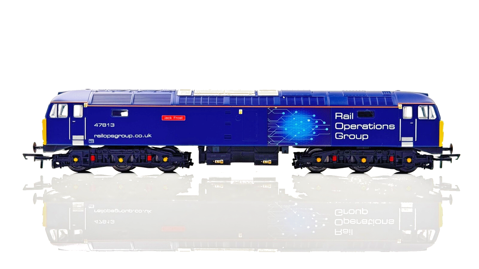HORNBY 00 GAUGE - R30042TTS - CLASS 47 ROG 47813 JACK FROST DCC TTS SOUND BOXED