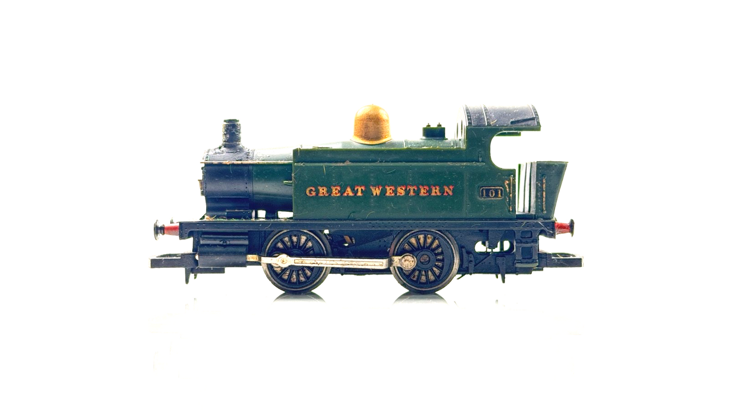 HORNBY 00 GAUGE - GREAT WESTERN GWR GREEN 0-4-0 INDUSTRIAL TANK 101 - UNBOXED